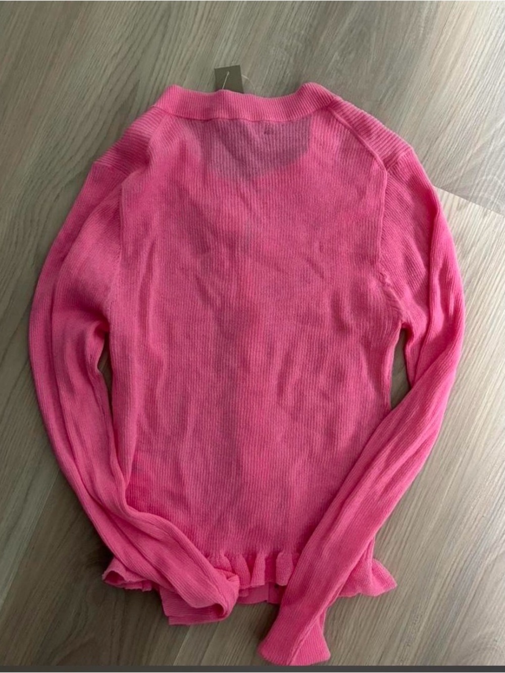 NWT J.Crew Cotton Gauze Ruffle Thing Cardigan Cropped XS - Picture 5 of 9